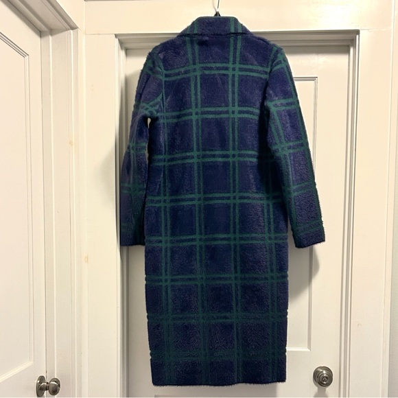 NVLT Anthropologie Blue and Green Plaid Women’s Coat, Size Small - Picture 7 of 7